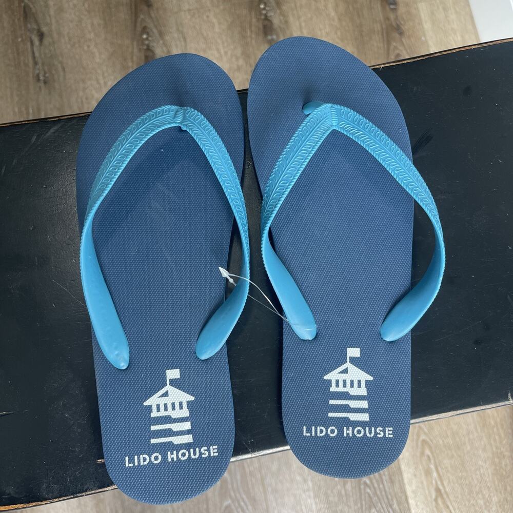 Lido House Hotel Newport Beach Flip Flops Resort Wear California Cool Lux Sz 9